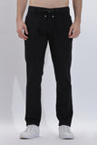 Men's Black Drawstring Trousers | Rick Rogue