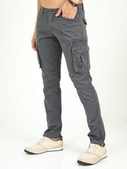 Men's Stretchable Twill Slim Fit Cargo | Cactus, CACTUS