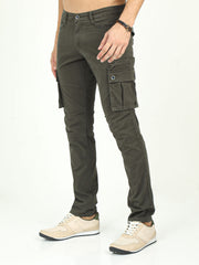 Men's Stretchable Twill Slim Fit Cargo | Cactus, CACTUS