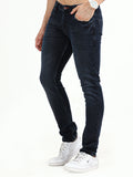 Men's Knitted Mid-Rise Slim fit Dark Blue Jeans | Rick Rogue, Rick Rogue