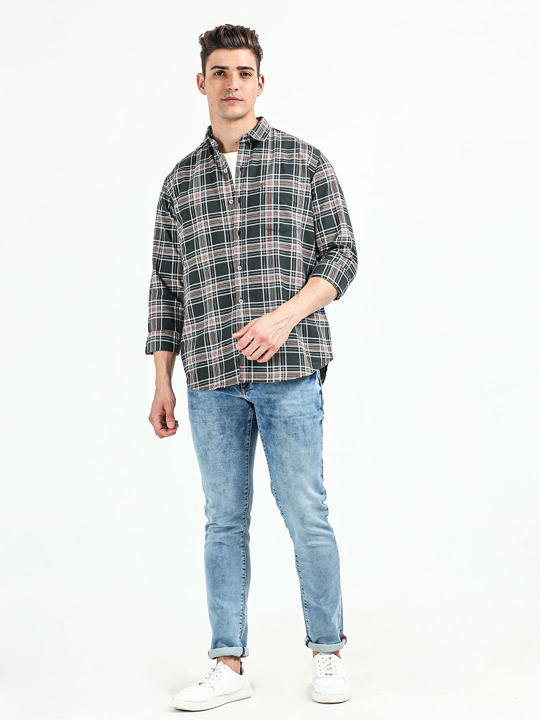 Men's Checked Casual Pure Cotton Shirt | Rick Rogue, Rick Rogue