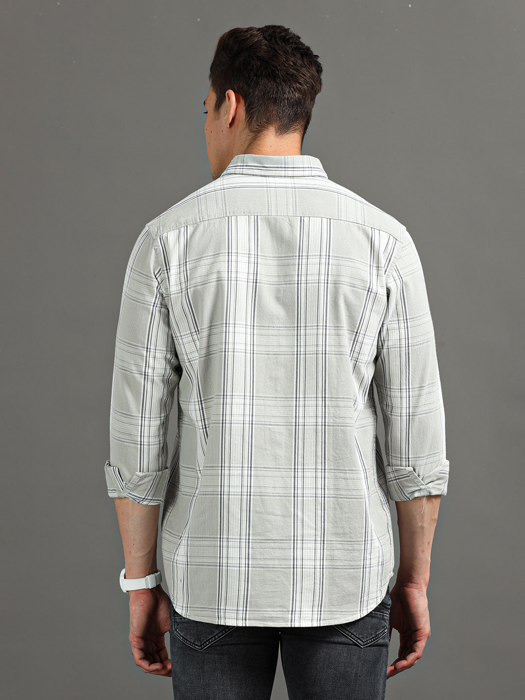 MEN'S CASUAL SLIM FIT CHECK SHIRT | Rick Rogue, Rick Rogue