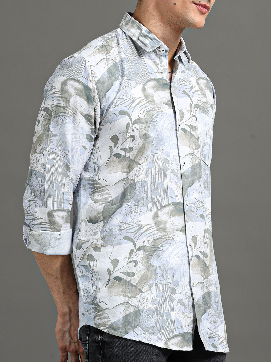 Men's Floral Printed Regular Fit Casual Shirt | Rick Rogue, Rick Rogue