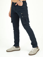 Men's Stretchable Twill Slim Fit Cargo | Cactus, CACTUS