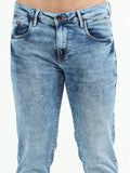 Men's Knitted Vintage Mid Blue Slim Fit Jeans | Rick Rogue, Rick Rogue