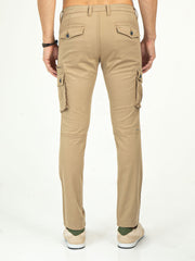 Men's Stretchable Twill Slim Fit Cargo | Cactus, CACTUS