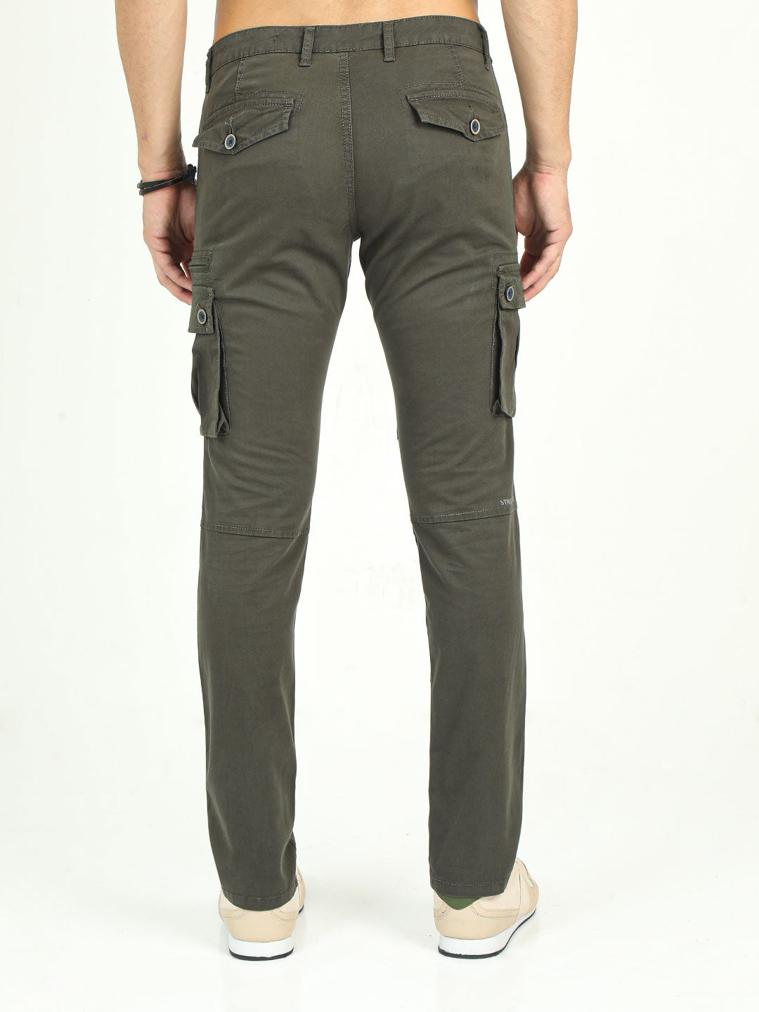 Men's Stretchable Twill Slim Fit Cargo | Cactus, CACTUS