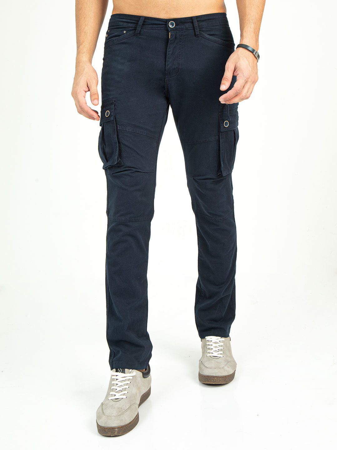 Men's Stretchable Twill Slim Fit Cargo | Cactus, CACTUS