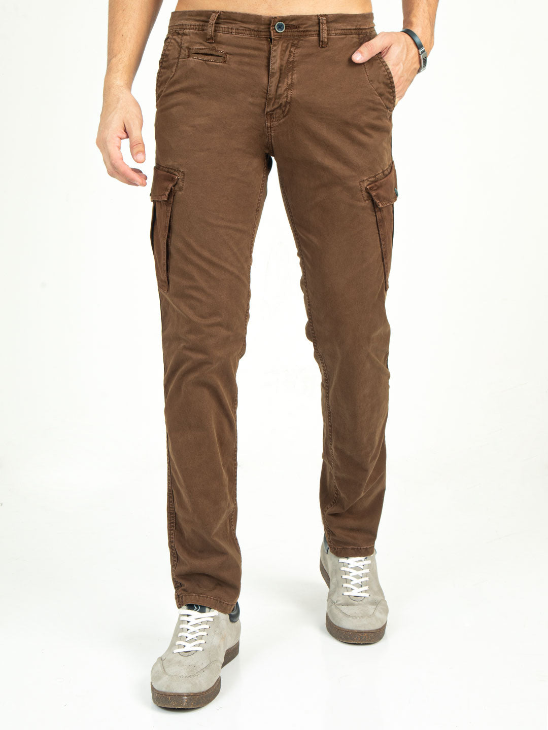 MEN'S Ankle Length Stretchable SLIM FIT CARGOS | Rick Rogue, Rick Rogue