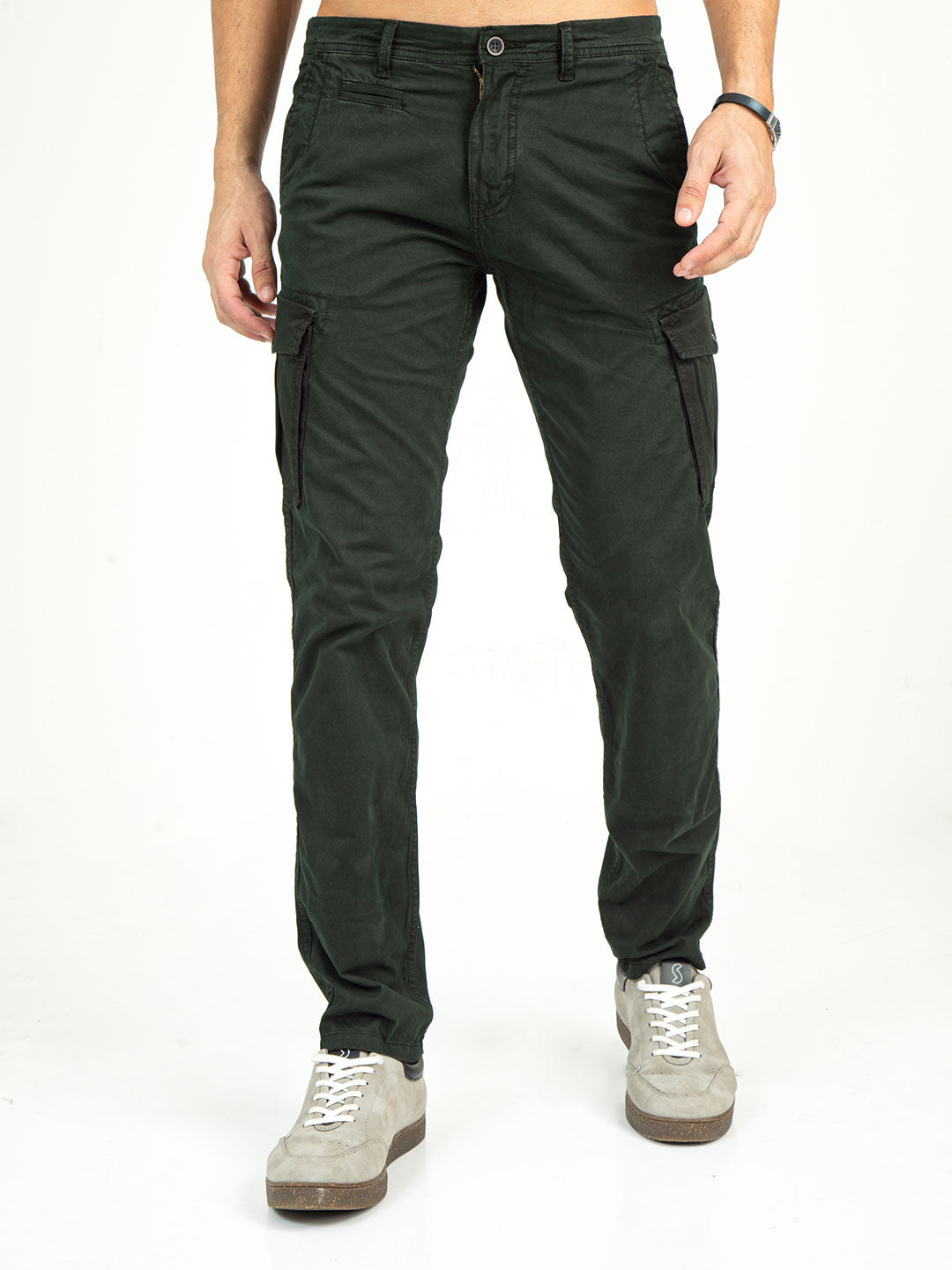 MEN'S Ankle Length Stretchable SLIM FIT CARGOS | Rick Rogue, Rick Rogue