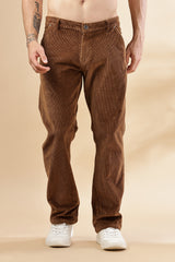 Mens Straight Fit Corduroy Pants