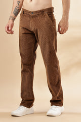 Mens Straight Fit Corduroy Pants