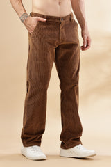 Mens Straight Fit Corduroy Pants