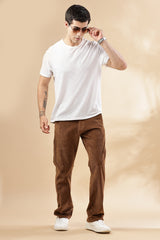 Mens Straight Fit Corduroy Pants