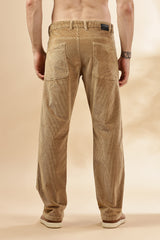 Mens Straight Fit Corduroy Pants