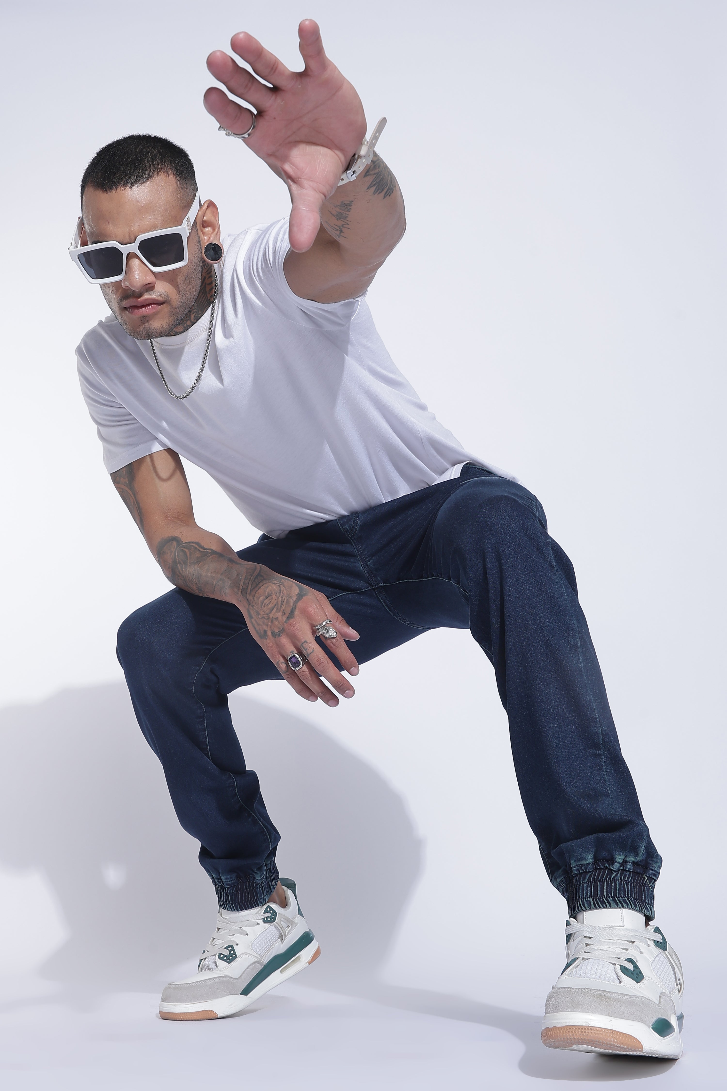 Men's Cool Denim Joggers | Rick Rogue