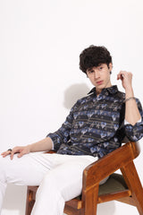Men's Digital Print Full Sleeve Shirt | Rick Rogue