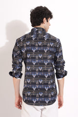 Men's Digital Print Full Sleeve Shirt | Rick Rogue