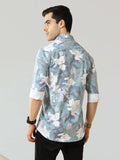 Men's Light Green Digital Printed Shirt