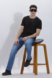 Men's Straight Fit Blue Non Tearing  Jeans | Rick Rogue