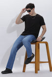 Men's Straight Fit Blue Non Tearing  Jeans | Rick Rogue
