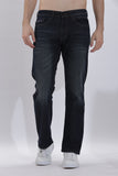 Men's Straight Fit Dark Blue Jeans Non Tearing | Rick Rogue