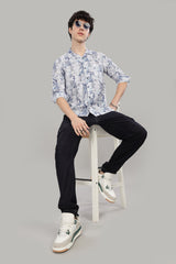Men's Waffle All Over Print Shirt | Rick Rogue