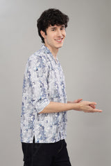 Men's Waffle All Over Print Shirt | Rick Rogue