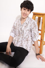 Men's Waffle All Over Print Shirt | Rick Rogue