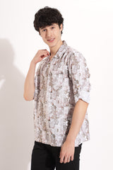 Men's Waffle All Over Print Shirt | Rick Rogue