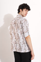 Men's Waffle All Over Print Shirt | Rick Rogue