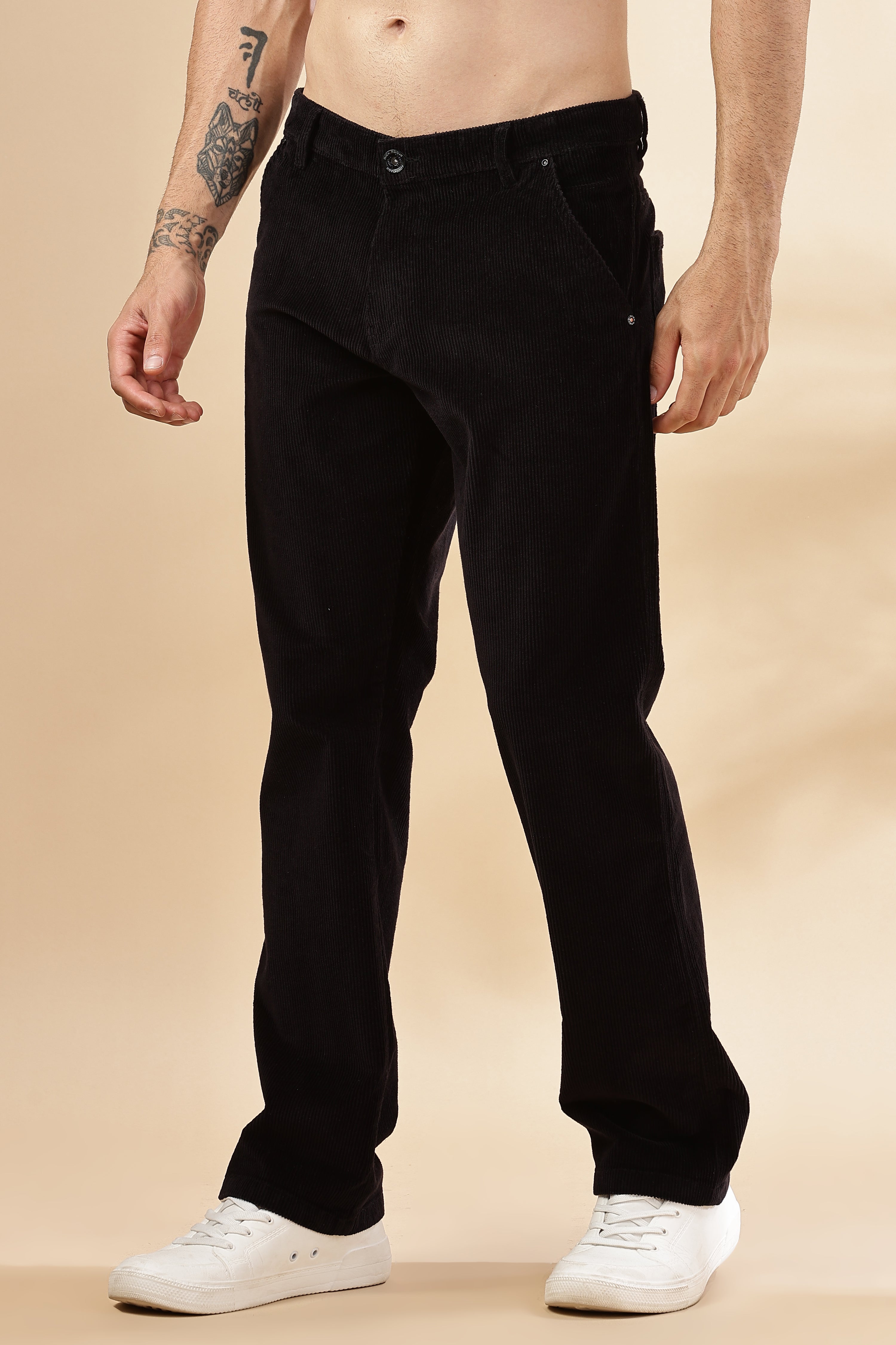 Mens Straight Fit Corduroy Pants | Rick Rogue