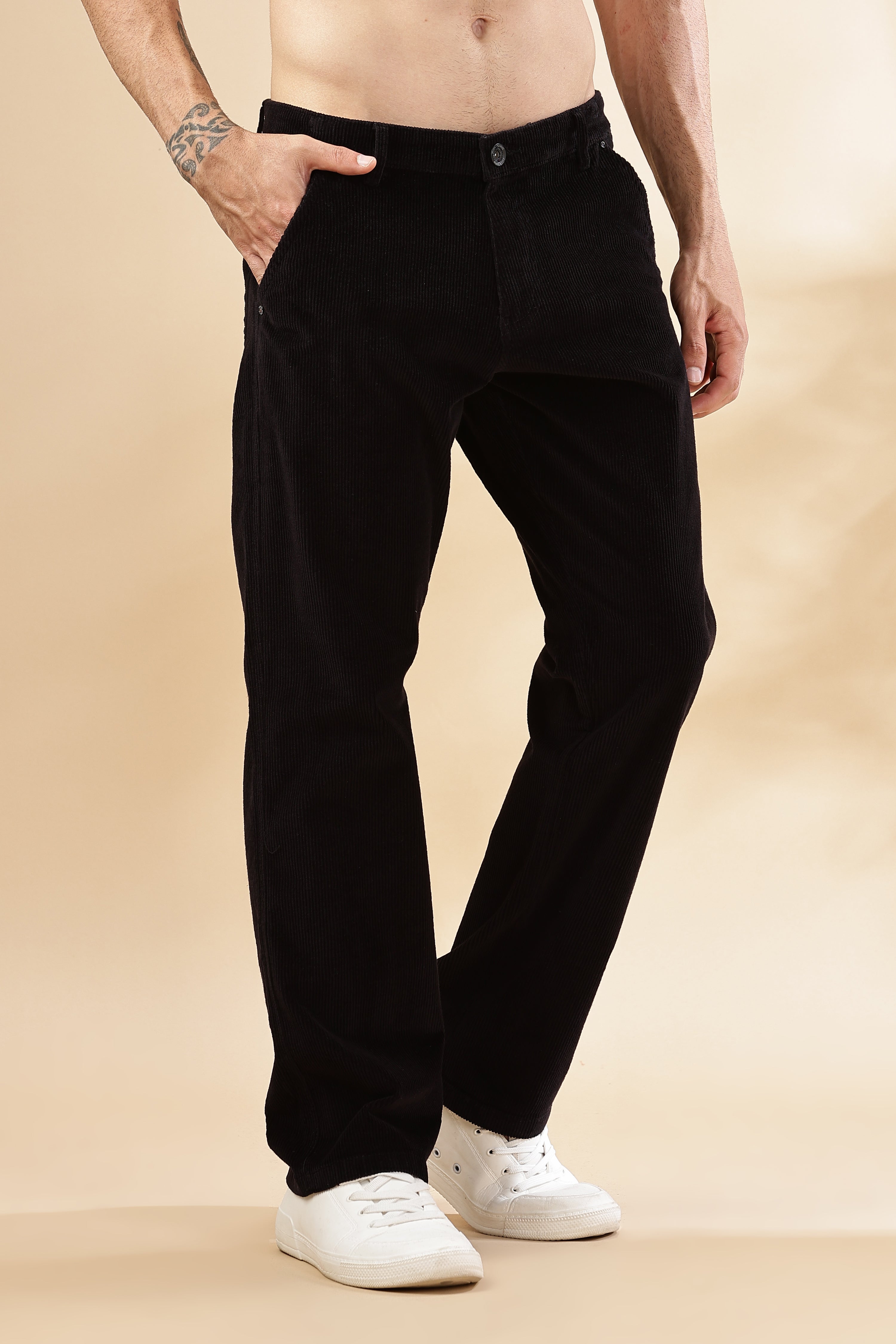Mens Straight Fit Corduroy Pants | Rick Rogue