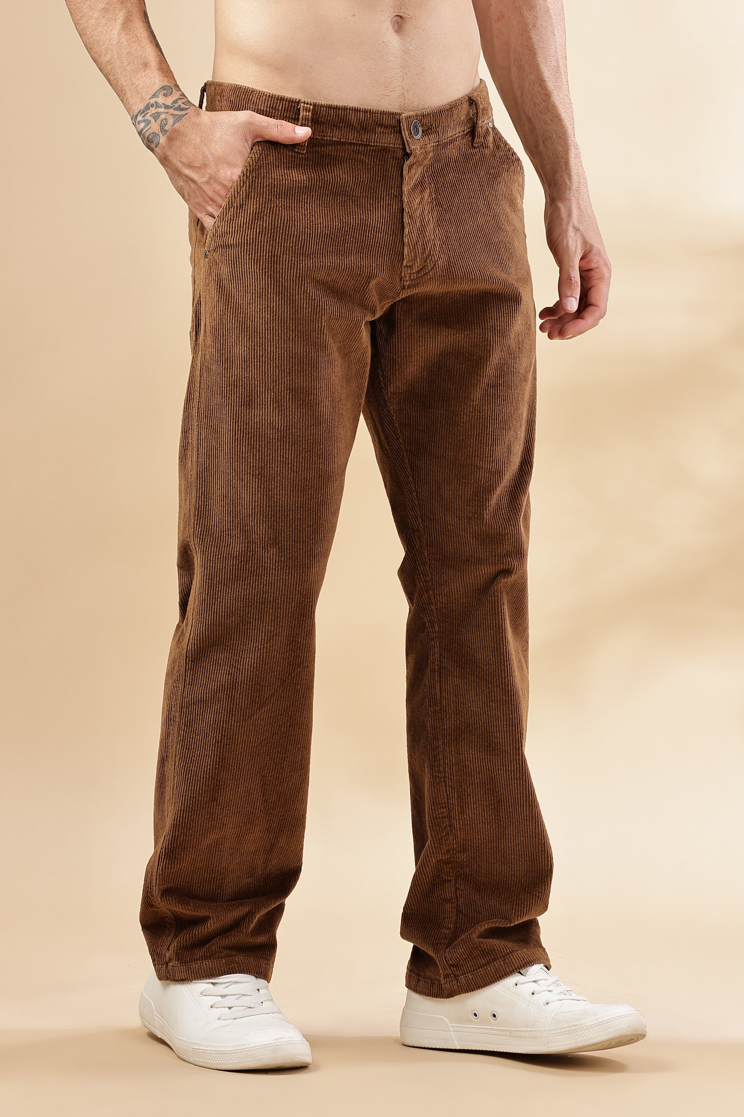 Mens Straight Fit Corduroy Pants | Rick Rogue