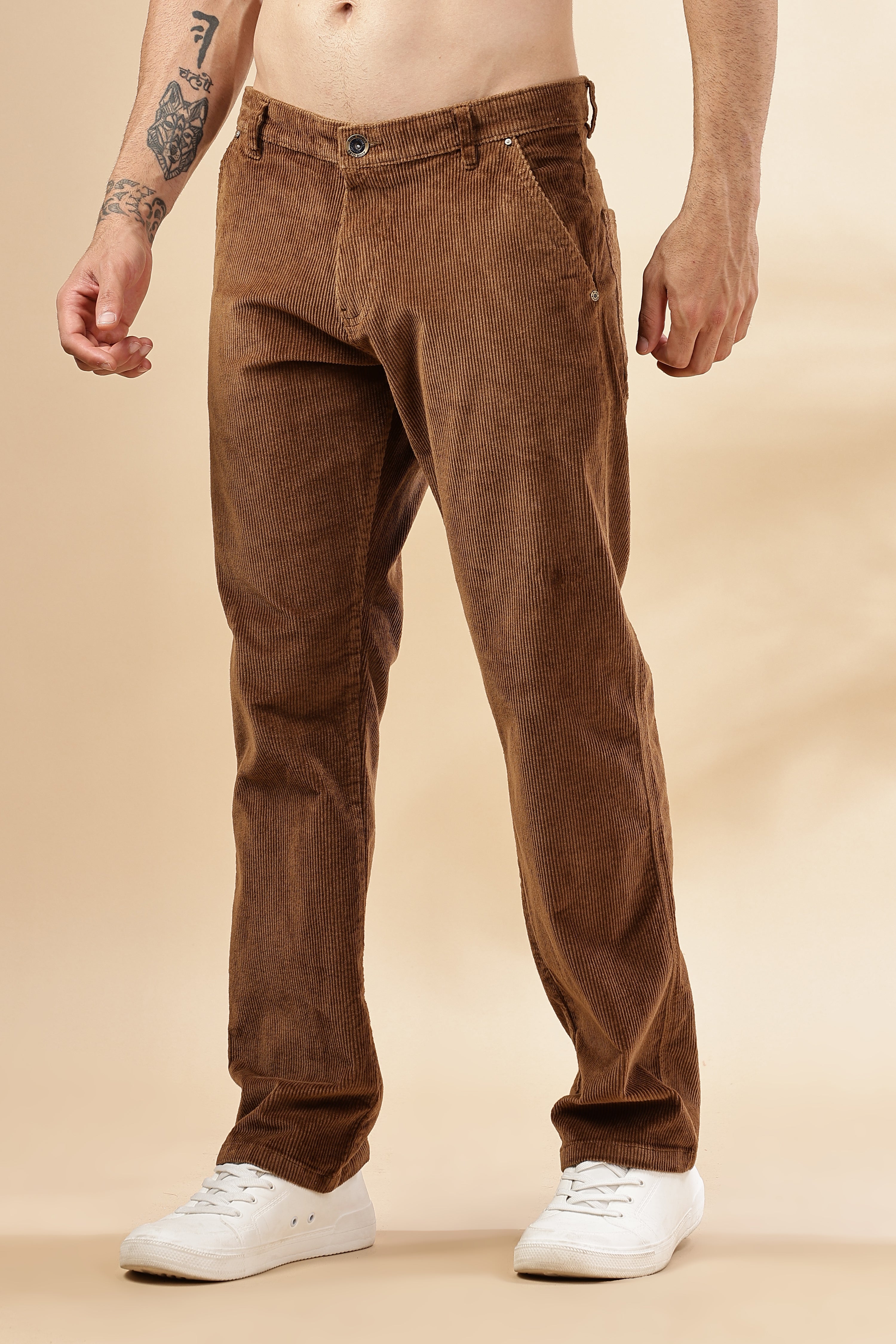 Mens Straight Fit Corduroy Pants | Rick Rogue