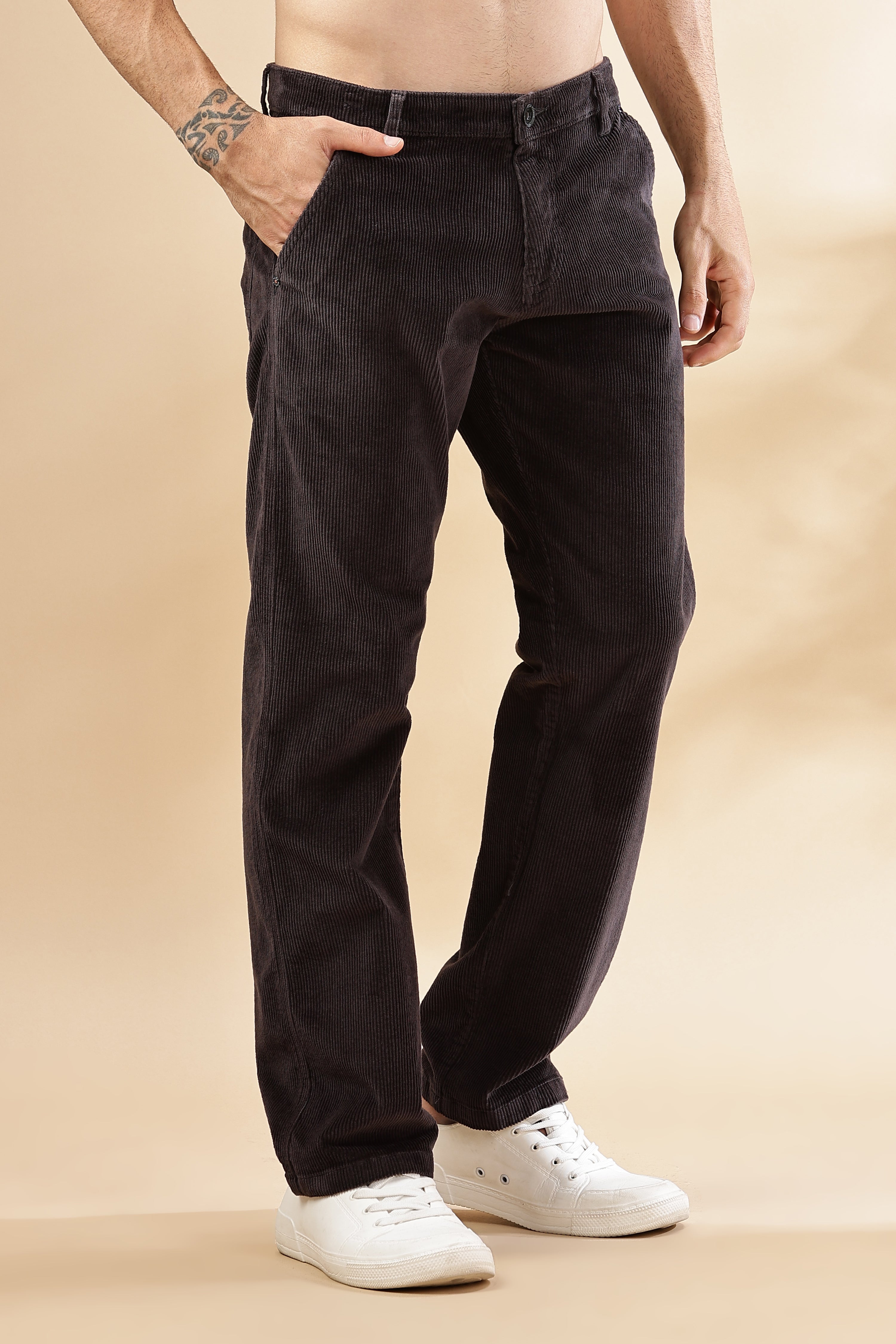 Mens Straight Fit Corduroy Pants | Rick Rogue