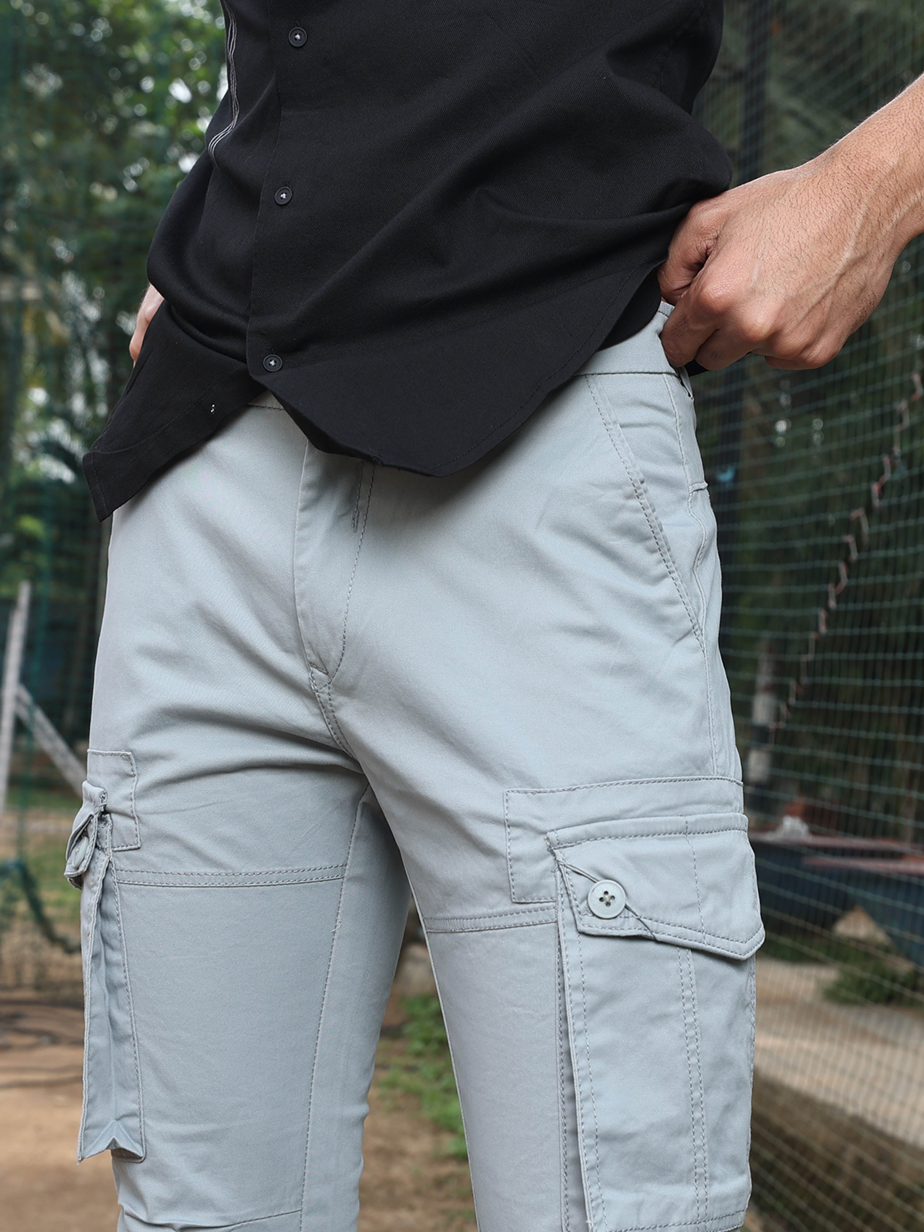 MEN'S Solid DAILY WEAR Cargo | Rick Rogue, RICK ROGUE