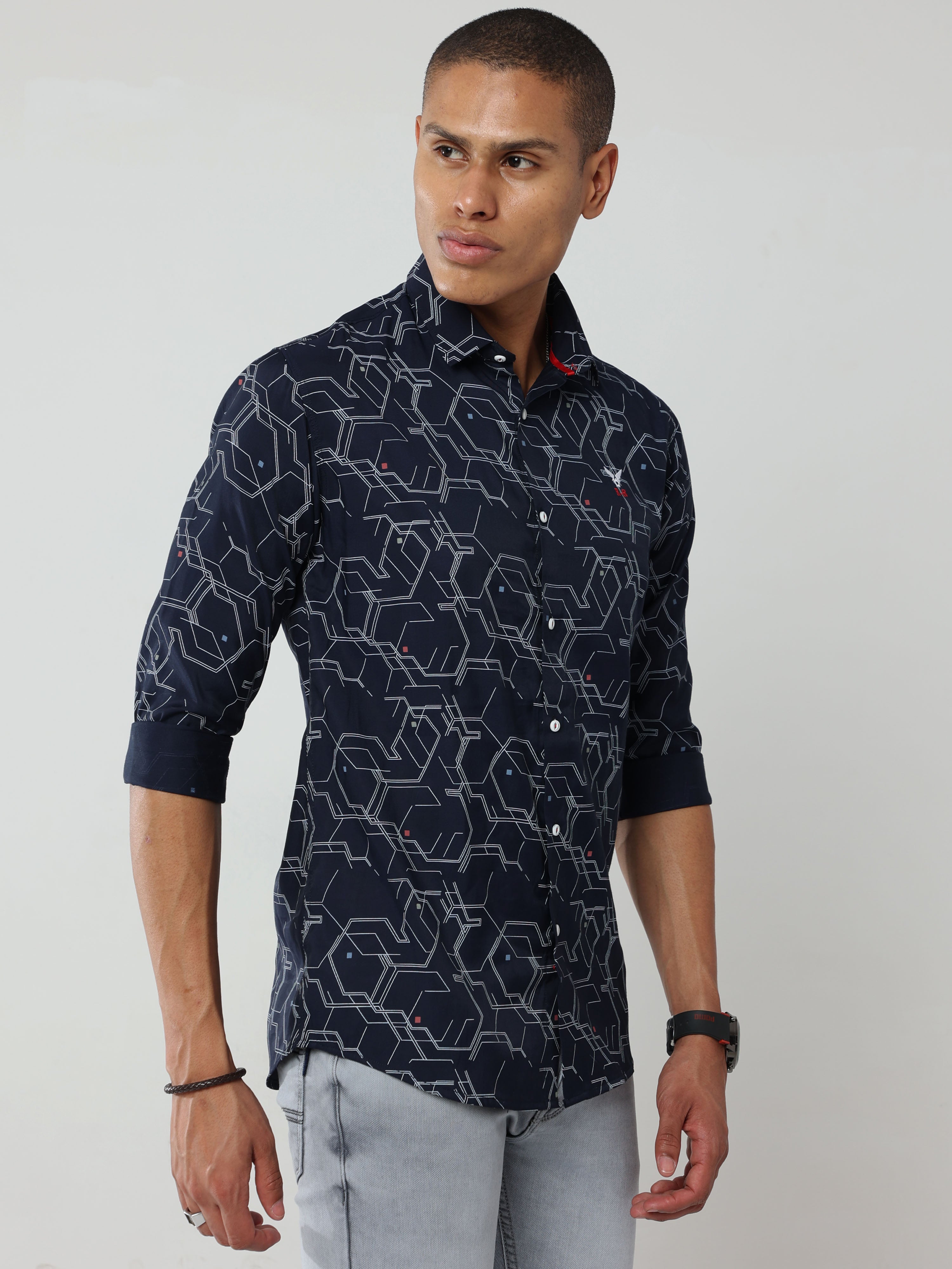 MENS COTTON PRINTED Shirt | Rick Rogue, RICK ROGUE