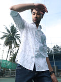 MENS COTTON PRINTED White Shirt | Rick Rogue, RICK ROGUE
