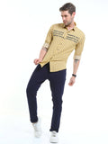 Men's Fine Yellow Striped Shirt